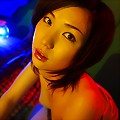 Japanese teen slips out of her PJs and thinks about rubbing her Asian pussy while stripping.
