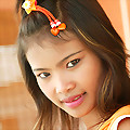 Thai teen Tussinee is smokin with her cute panties