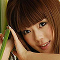 Cute yuzuka kinoshita hiding behind green